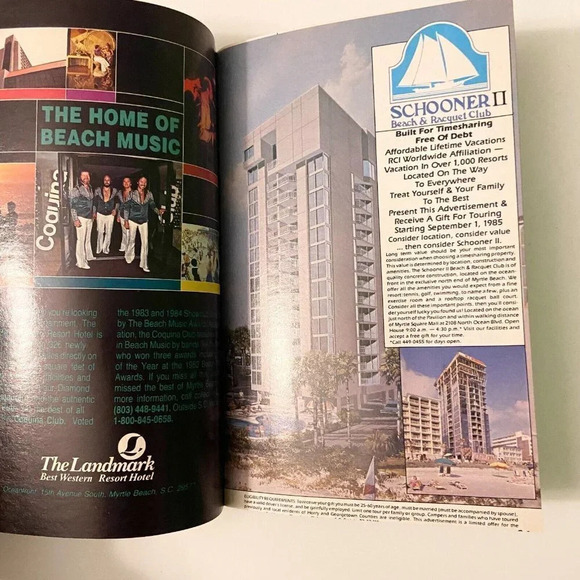 Vintage 1986 The Weekly Vacationers Guide Coast Magazine South Carolina Brochure - Picture 12 of 16